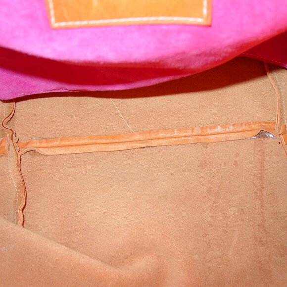 PENNYROYAL $650 XL Whiskey Leather Bucket Tote Bag - Hand Made in Sonoma, USA - Picture 7 of 8